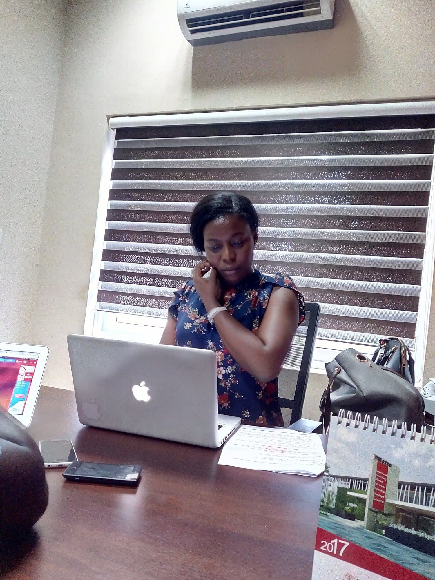 A real estate executive at work