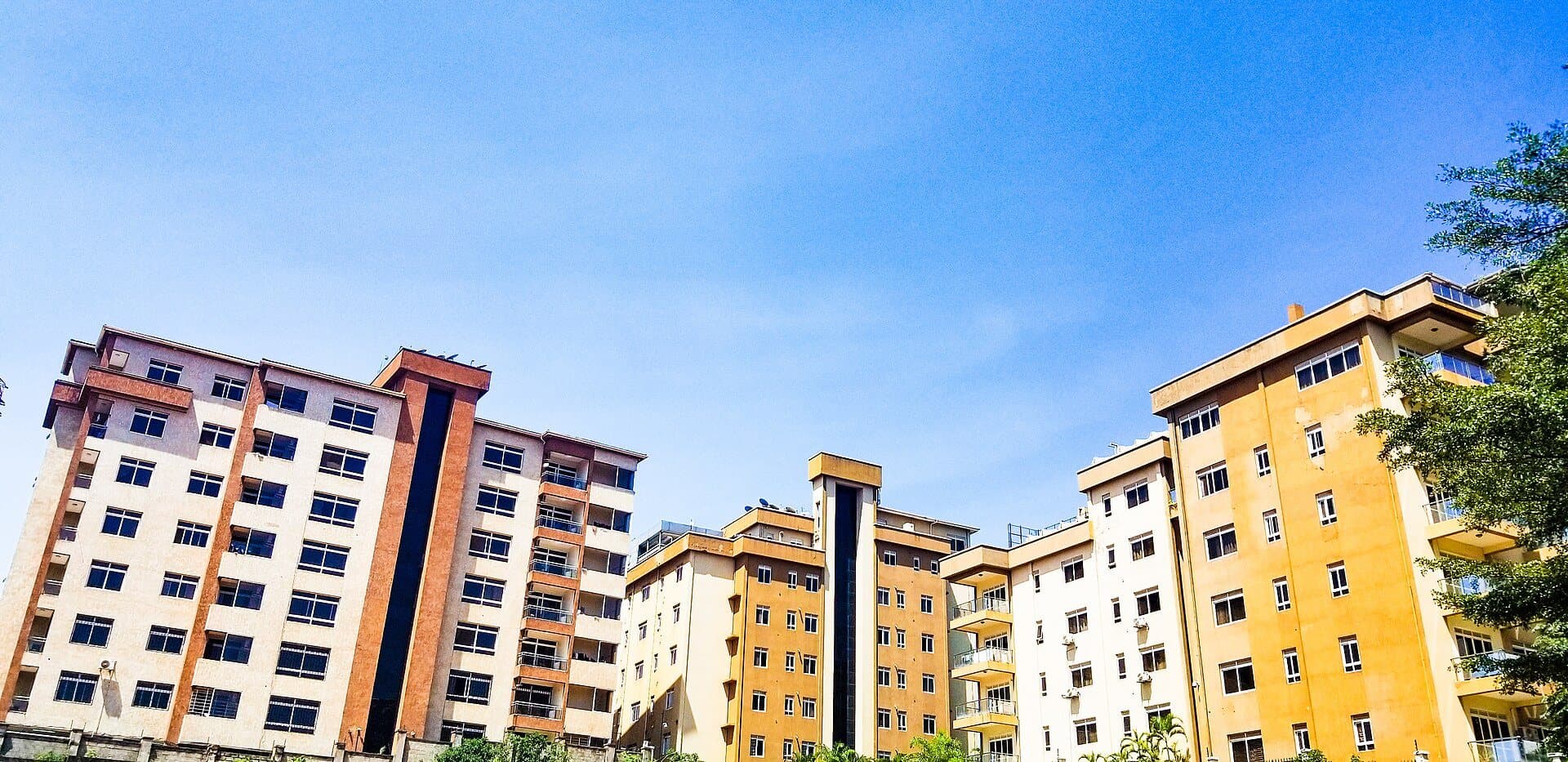 Apartment blocks in Kololo, Kampala