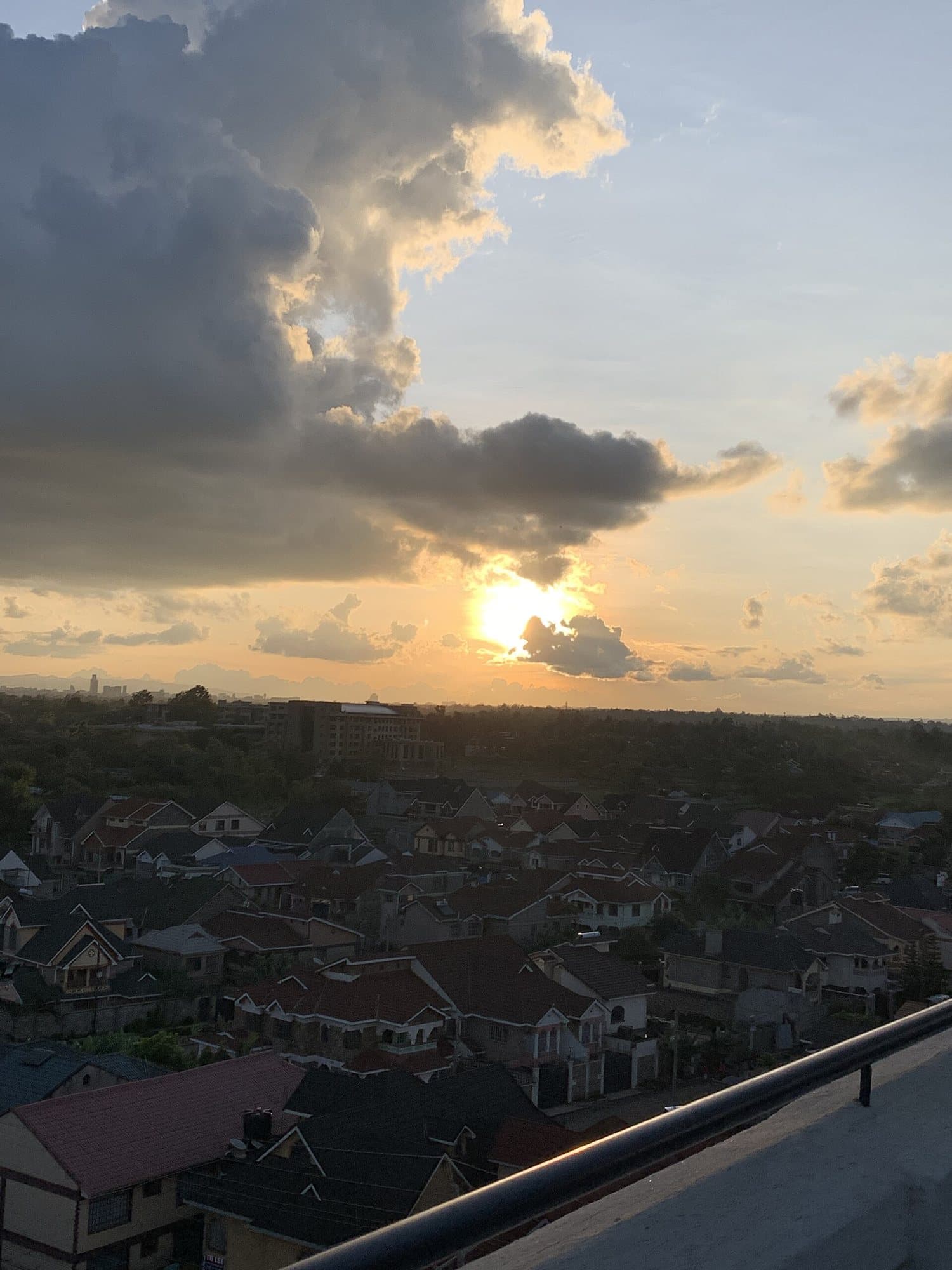 Sunset over Mirema, Nairobi