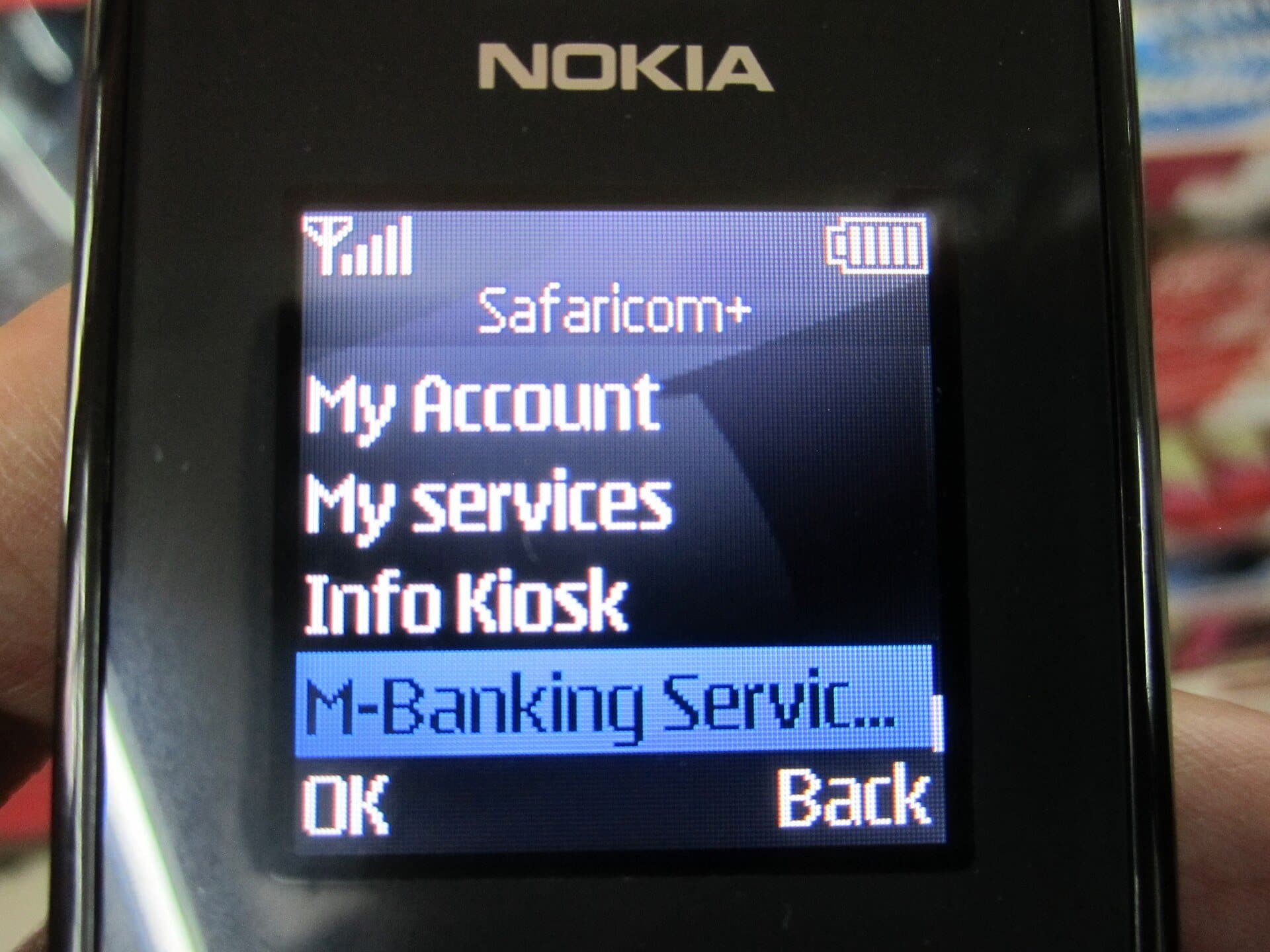 M-Pesa on a feature phone